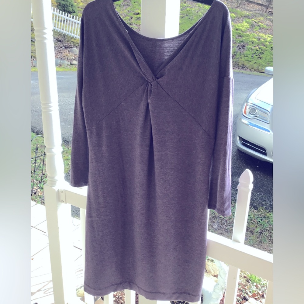Ladies sz Large dress loft retail $69.99 purple new lovely Comfort soft
